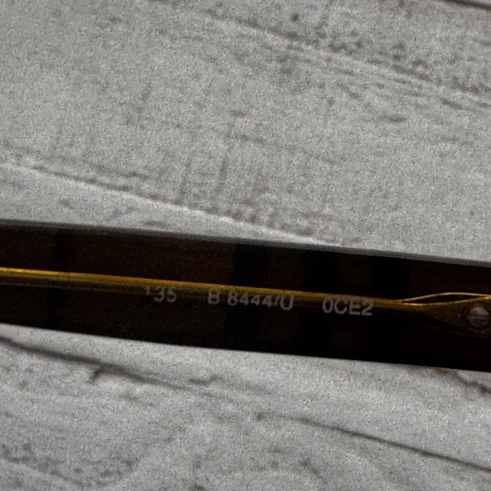 Burberry B8444/U Havana Tortoise Rectangle Eyeglass Frames Check
